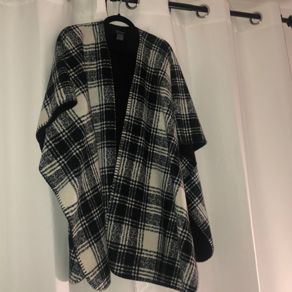 Poncho worn once